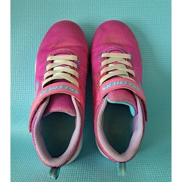 Skechers Go Run 600 Runner Sneaker Little Girl Size 3 Pink - Picture 7 of 8